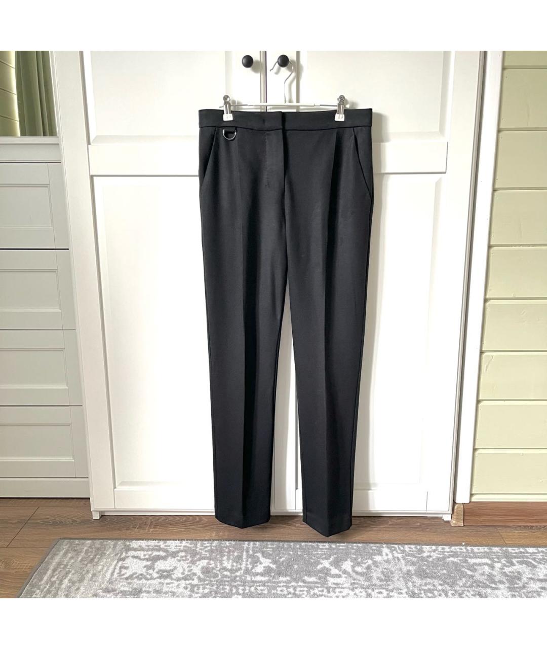 MAX MARA Черные шерстяные брюки узкие, фото 3