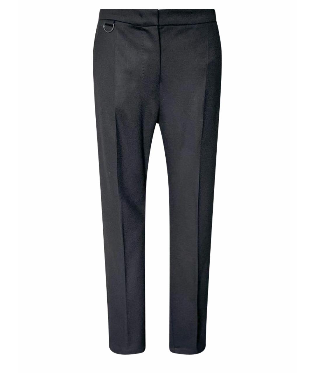 MAX MARA Черные шерстяные брюки узкие, фото 1