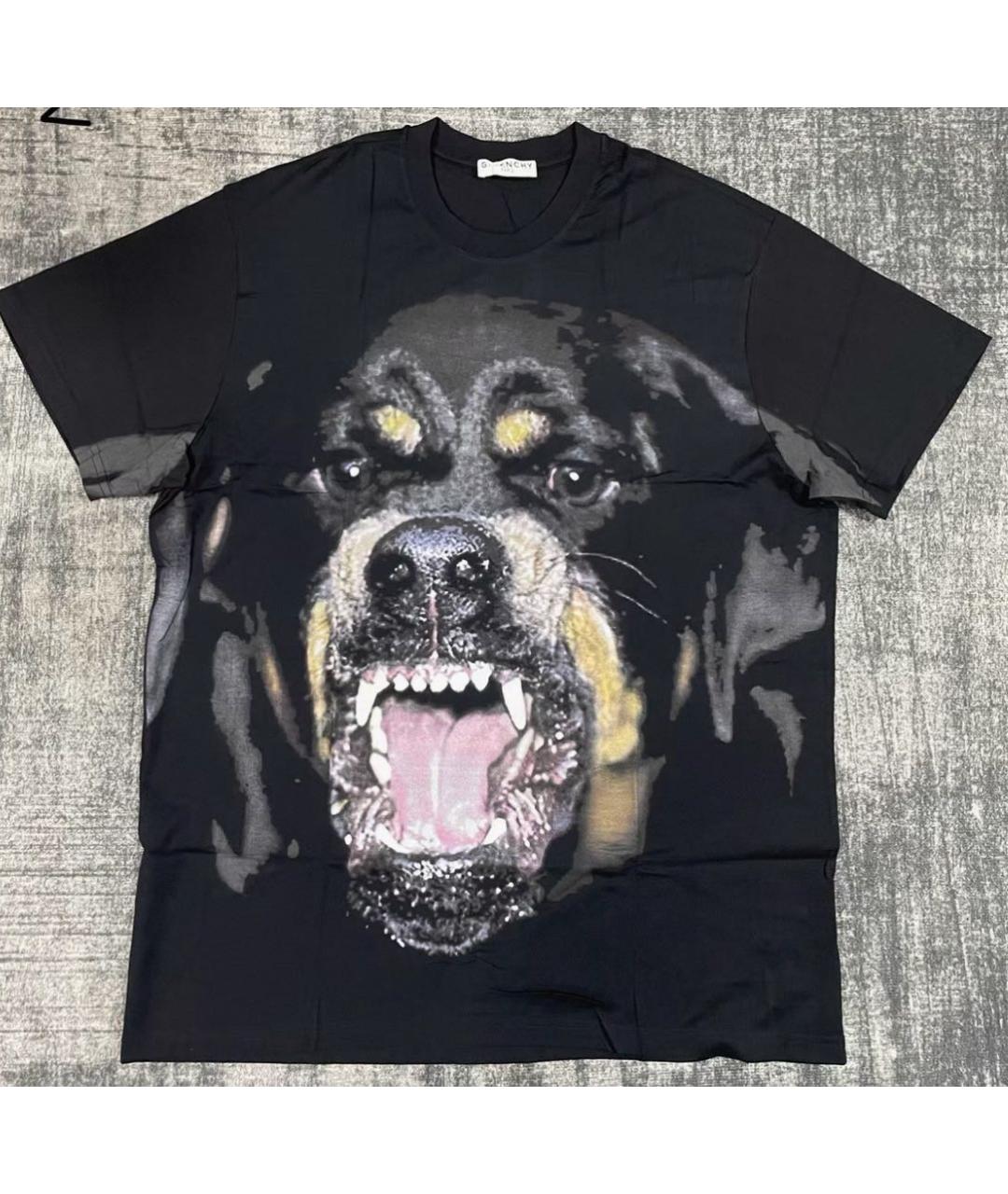 GIVENCHY Черная хлопковая футболка, фото 5