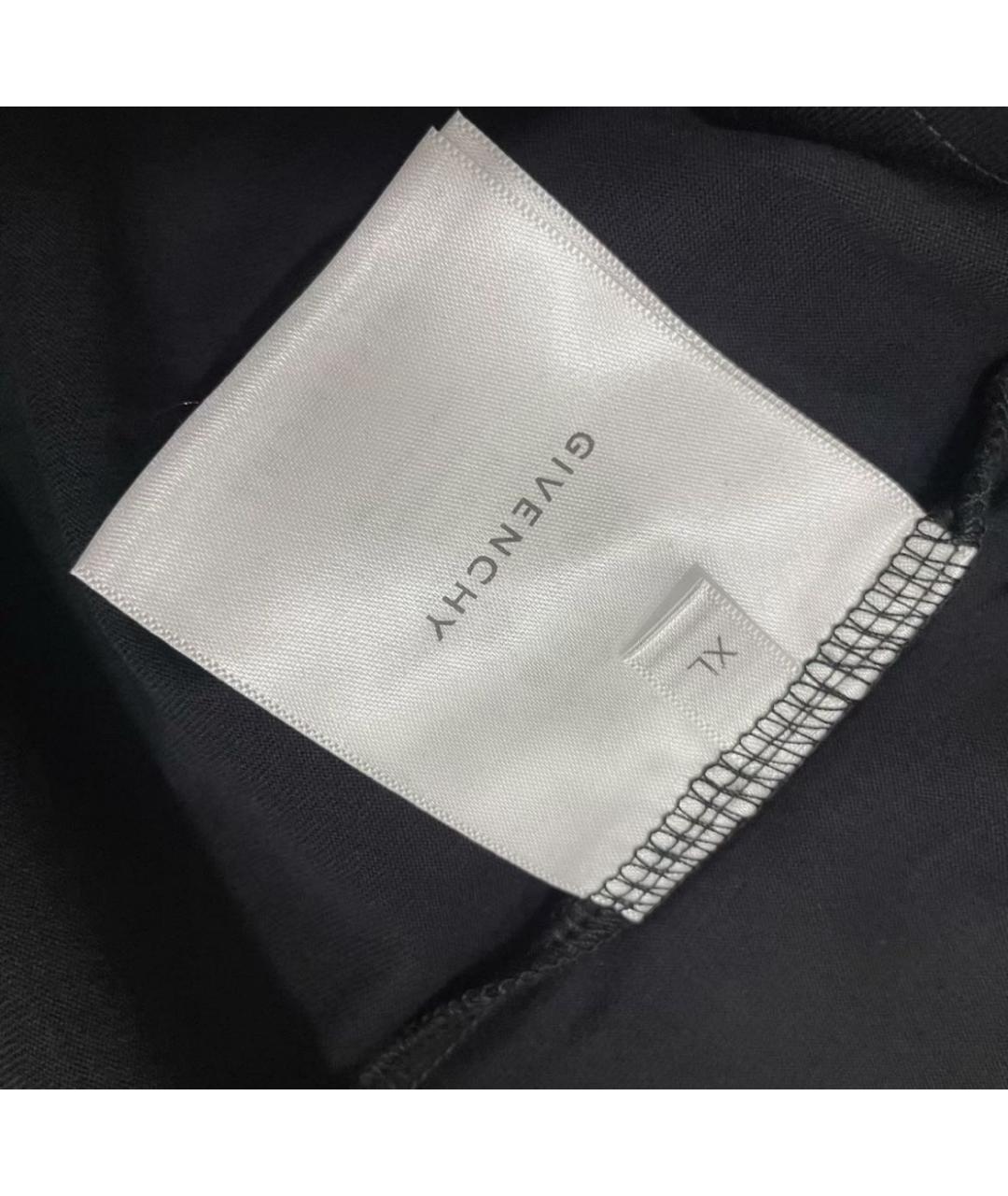 GIVENCHY Черная хлопковая футболка, фото 3