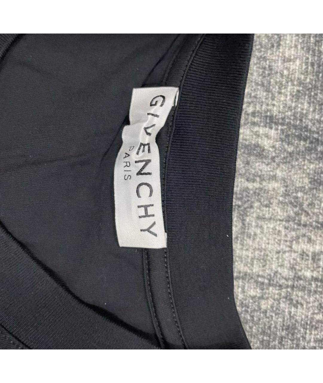GIVENCHY Черная хлопковая футболка, фото 2