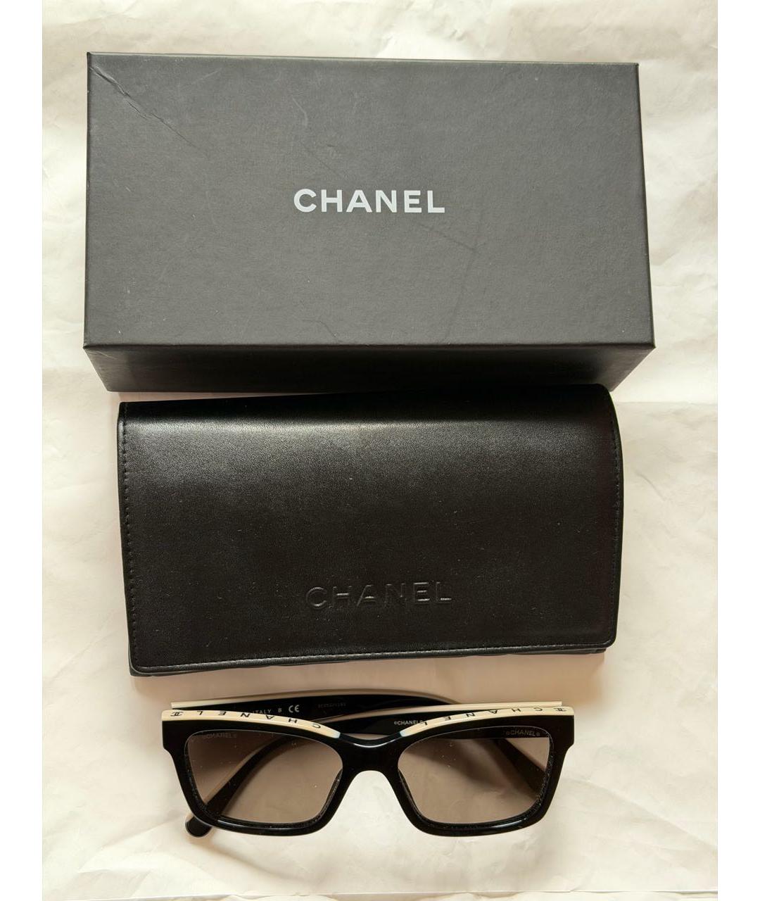 CHANEL Черные пластиковые солнцезащитные очки, фото 8
