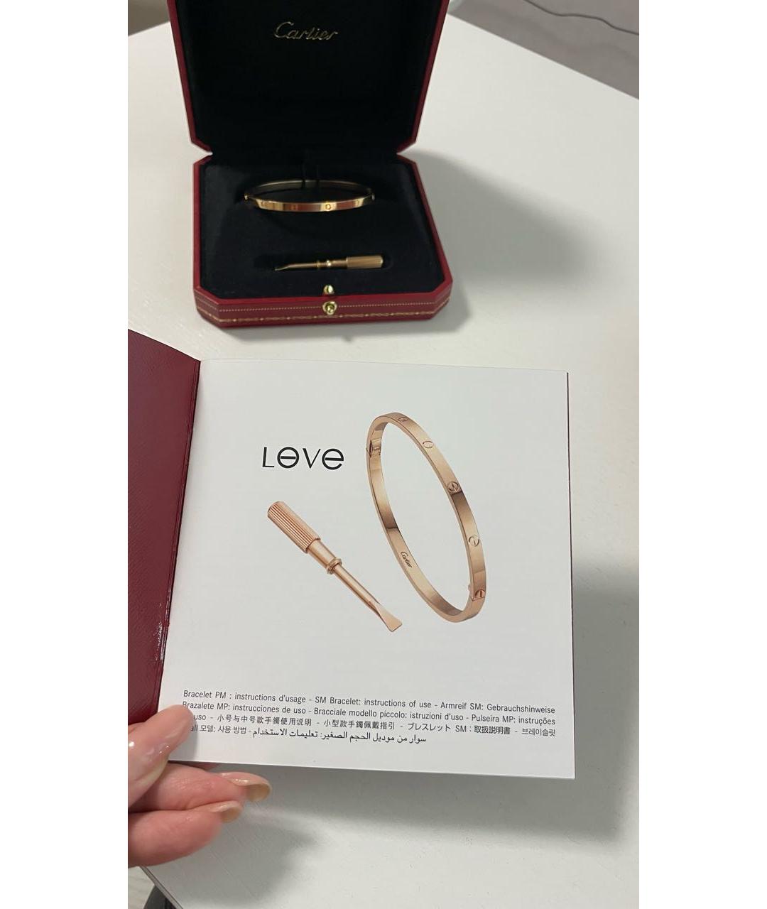 CARTIER Золотой браслет из розового золота, фото 8