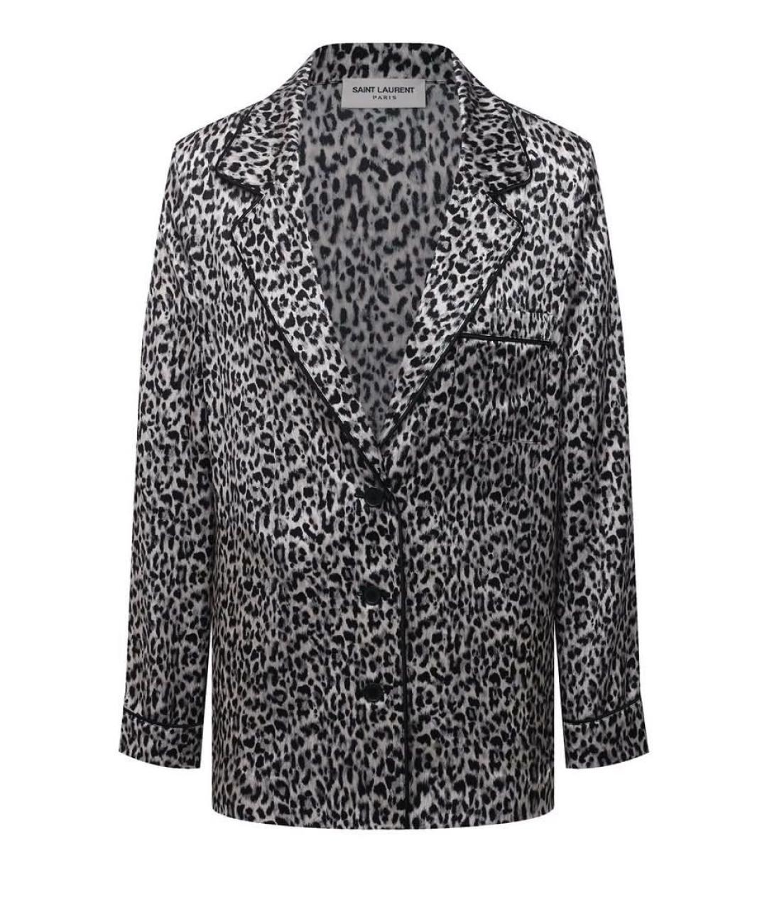 SAINT LAURENT Мульти шелковая рубашка, фото 1