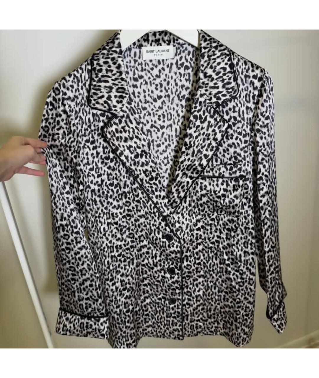 SAINT LAURENT Мульти шелковая рубашка, фото 2