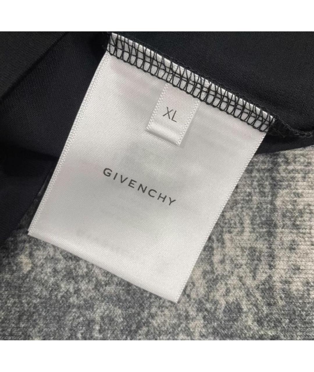 GIVENCHY Черная хлопковая футболка, фото 3