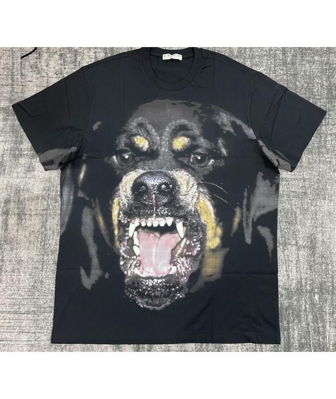 GIVENCHY Черная хлопковая футболка, фото 5