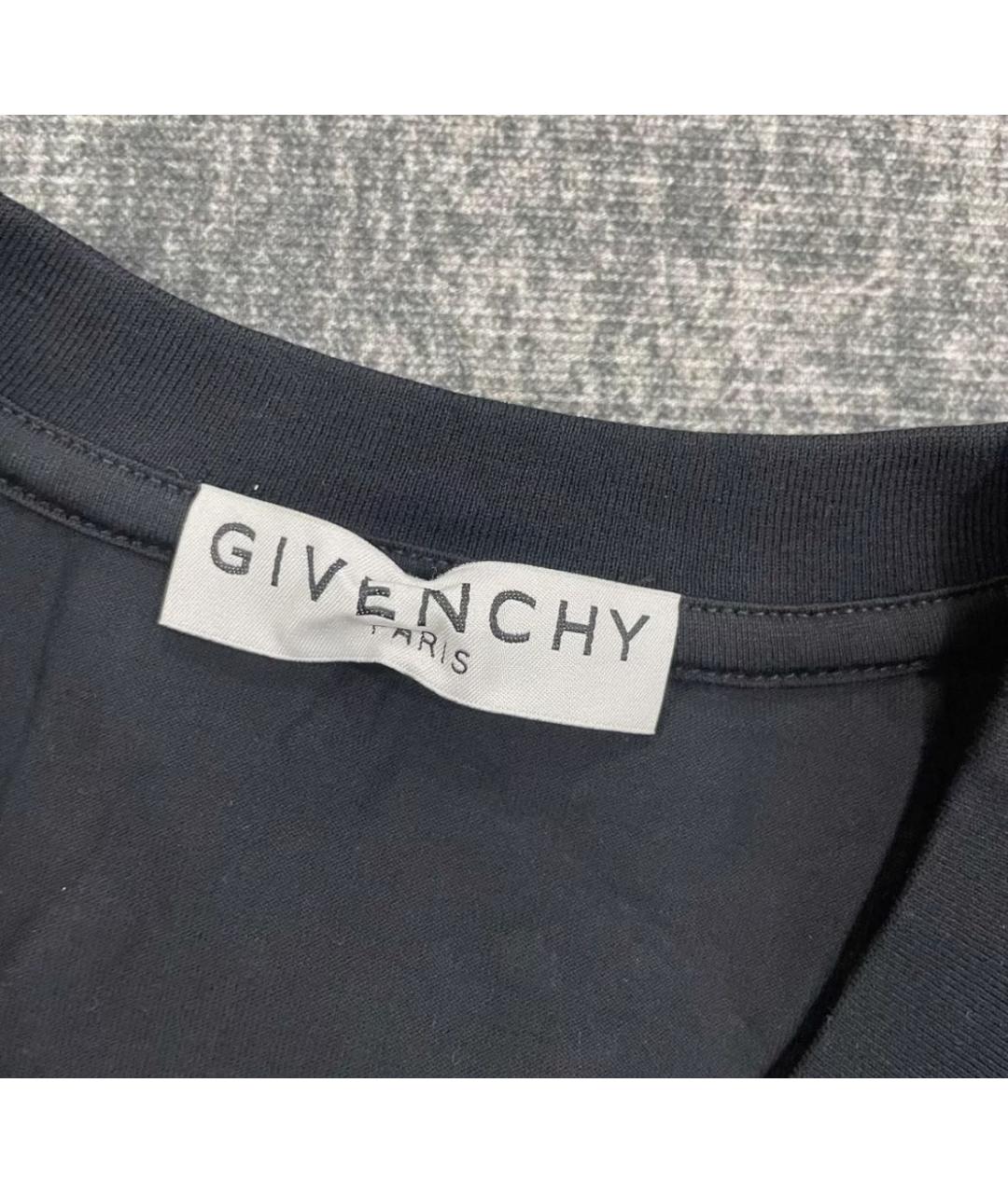 GIVENCHY Черная хлопковая футболка, фото 2