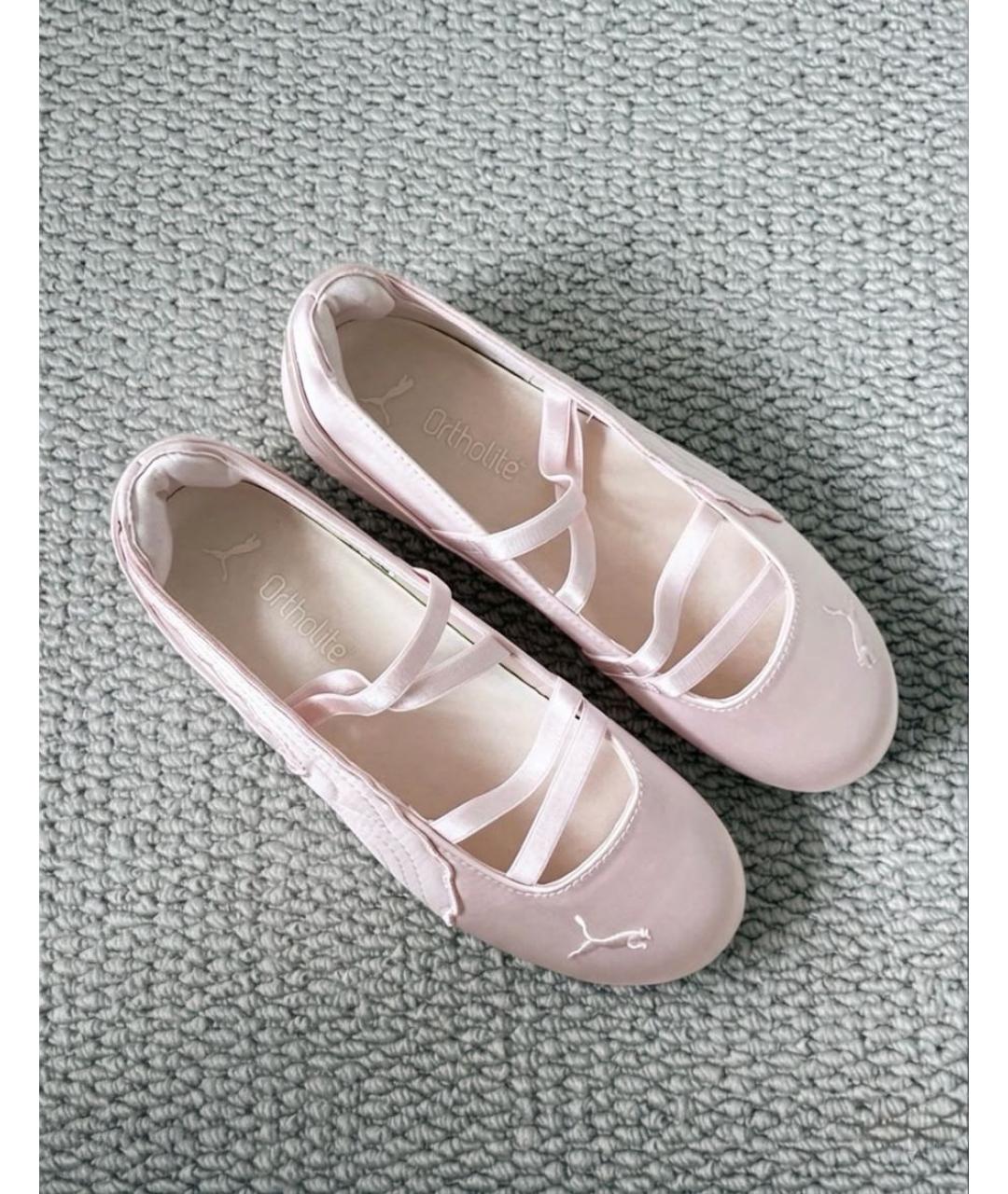 PUMA Розовые текстильные балетки, фото 4