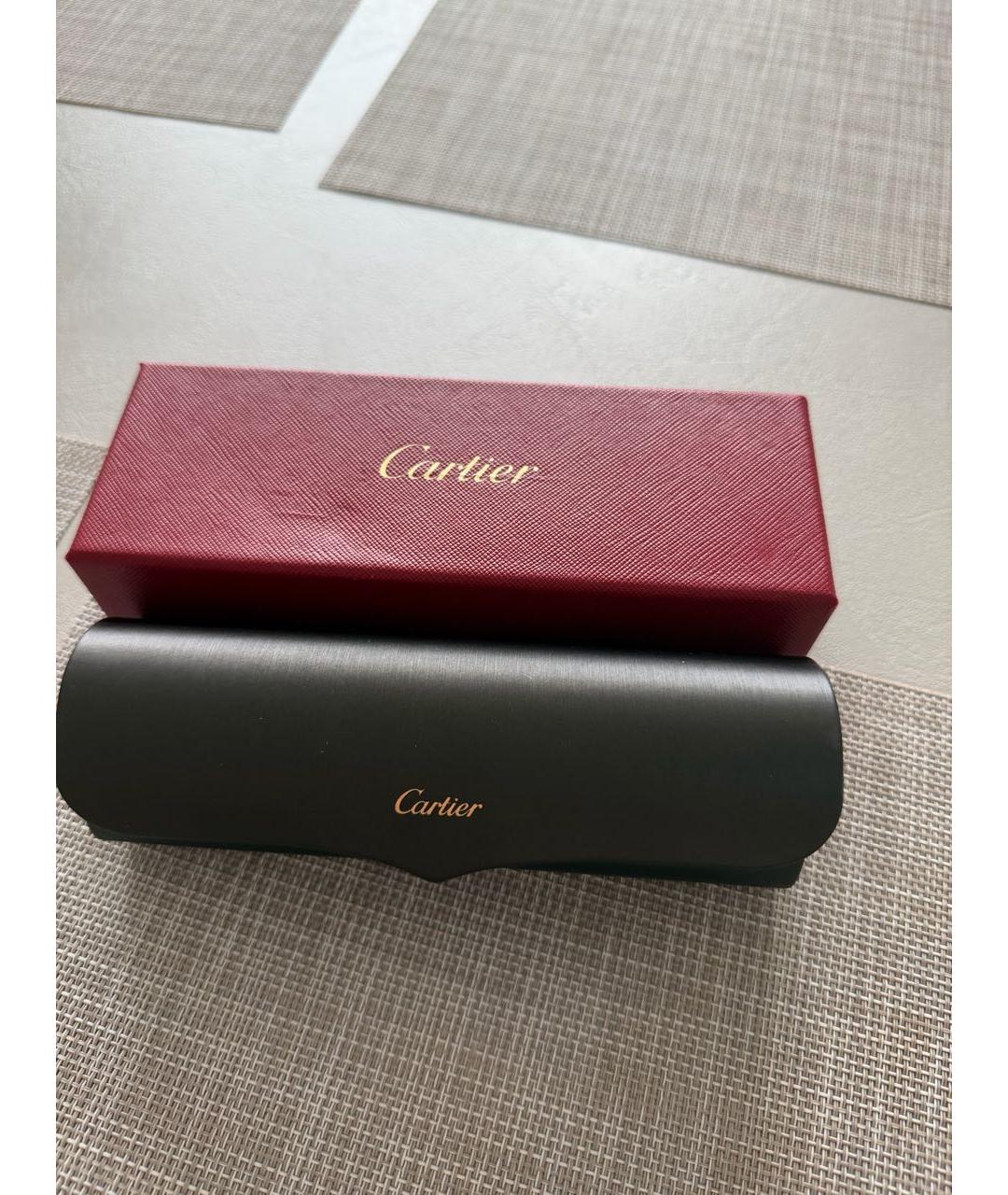 CARTIER Золотые металлические солнцезащитные очки, фото 4