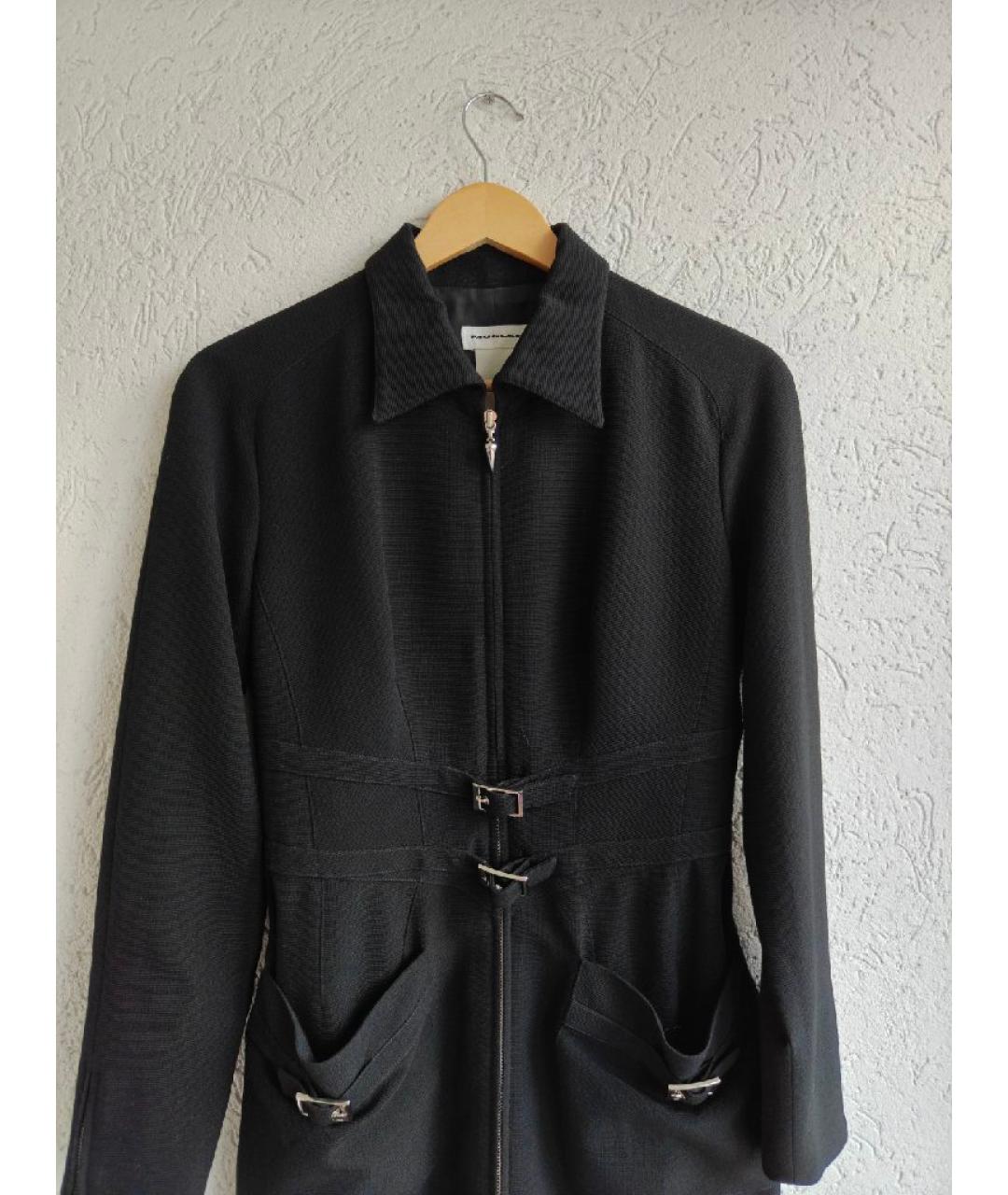 MUGLER VINTAGE Черное шерстяное вечернее платье, фото 2