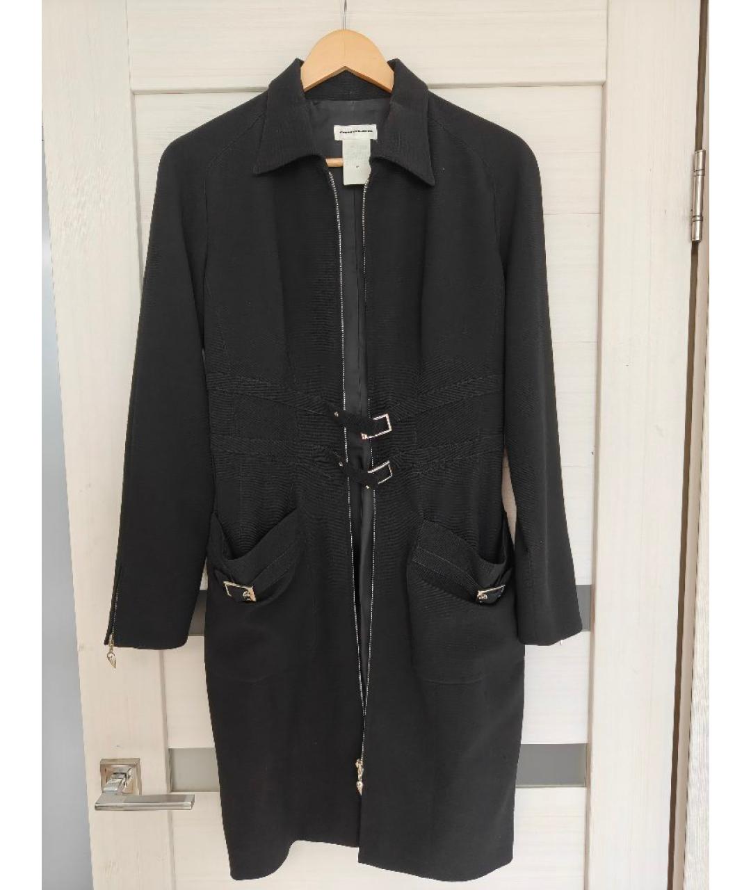 MUGLER VINTAGE Черное шерстяное вечернее платье, фото 9