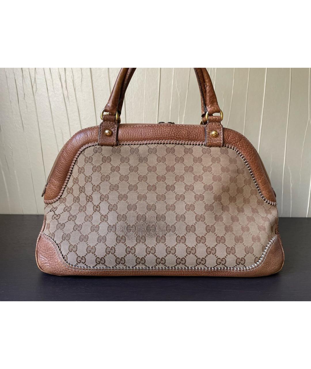 GUCCI Коричневая сумка с короткими ручками, фото 3