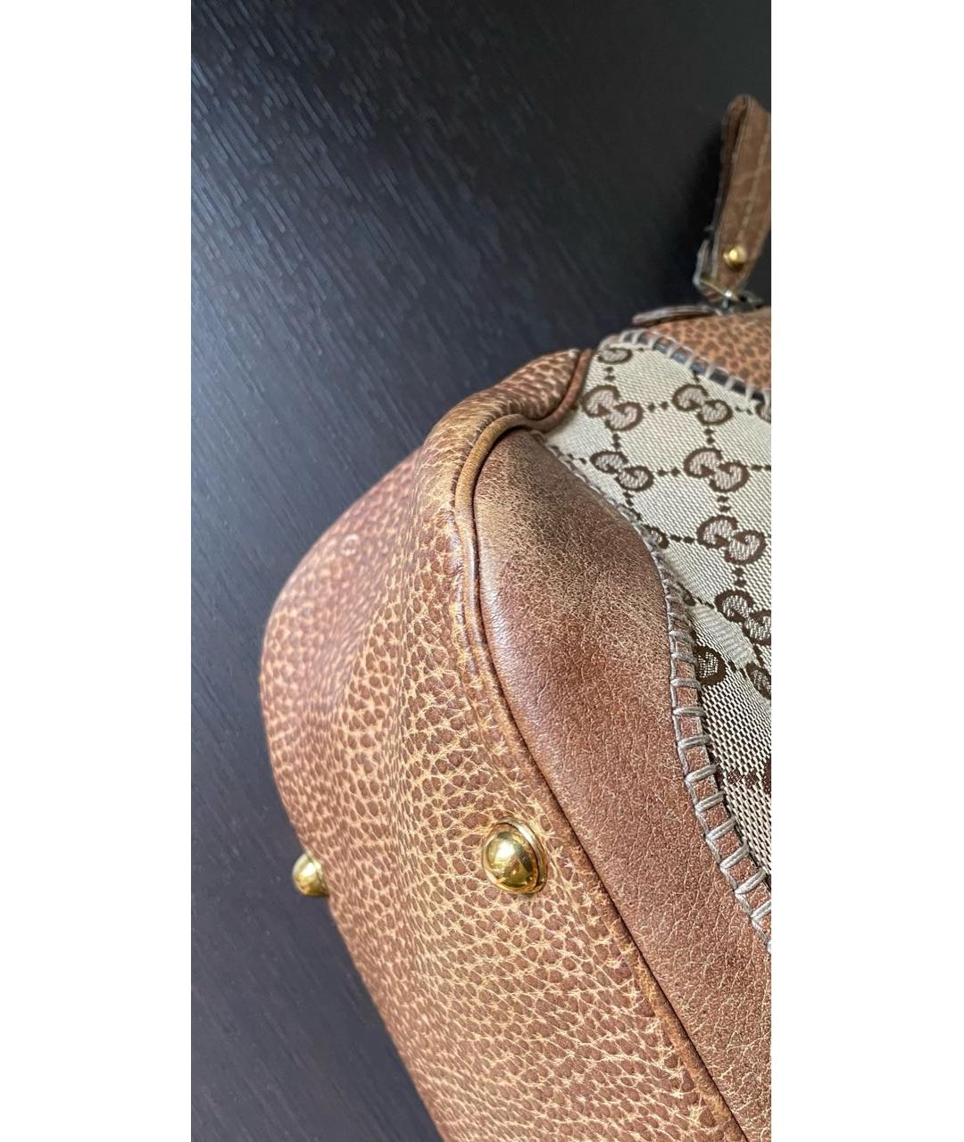 GUCCI Коричневая сумка с короткими ручками, фото 7