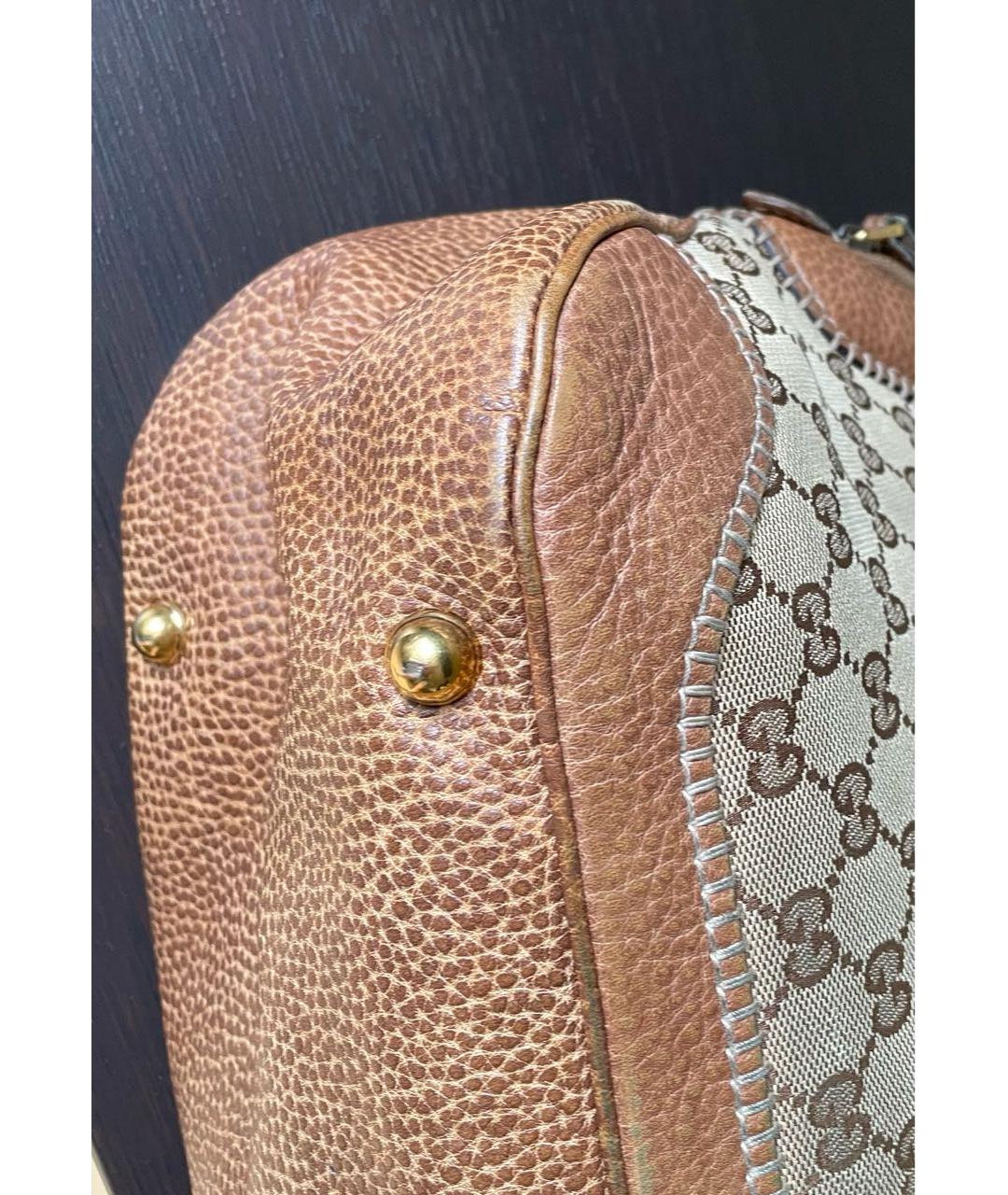 GUCCI Коричневая сумка с короткими ручками, фото 6