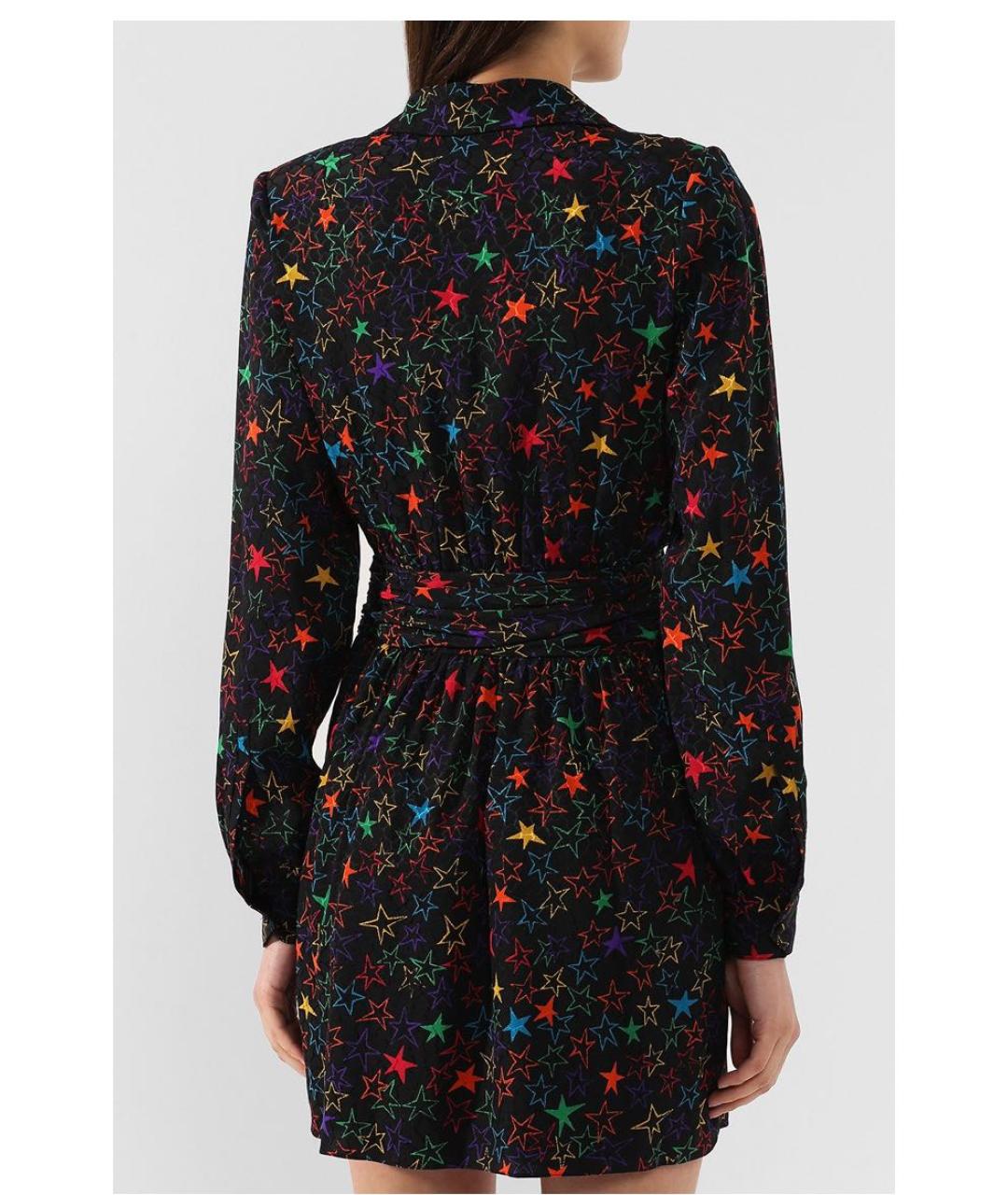 SAINT LAURENT Мульти вискозное коктейльное платье, фото 4