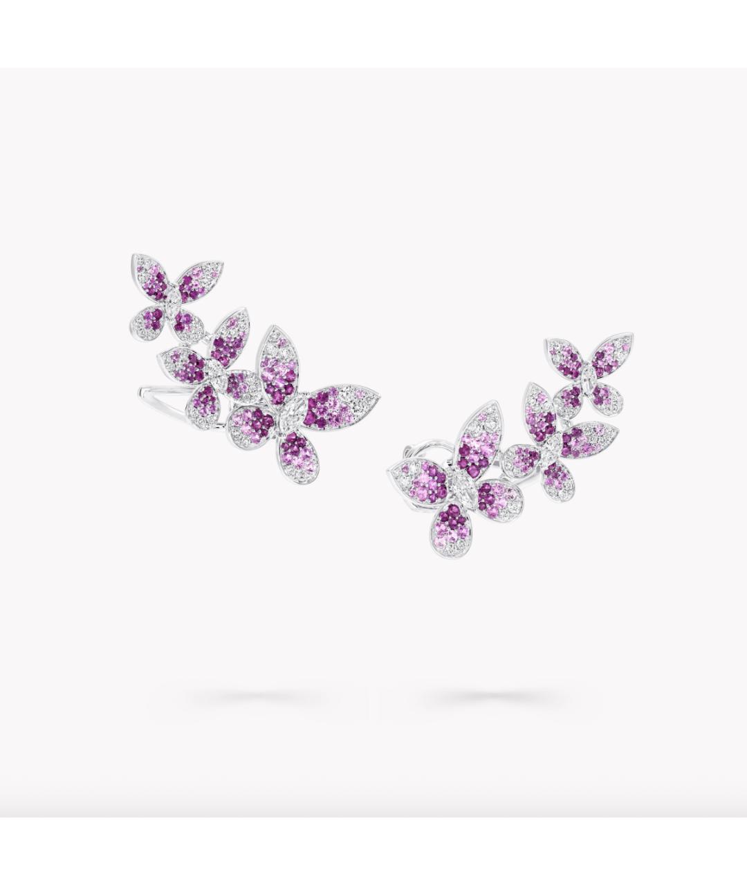 GRAFF Розовые серьги из белого золота, фото 4