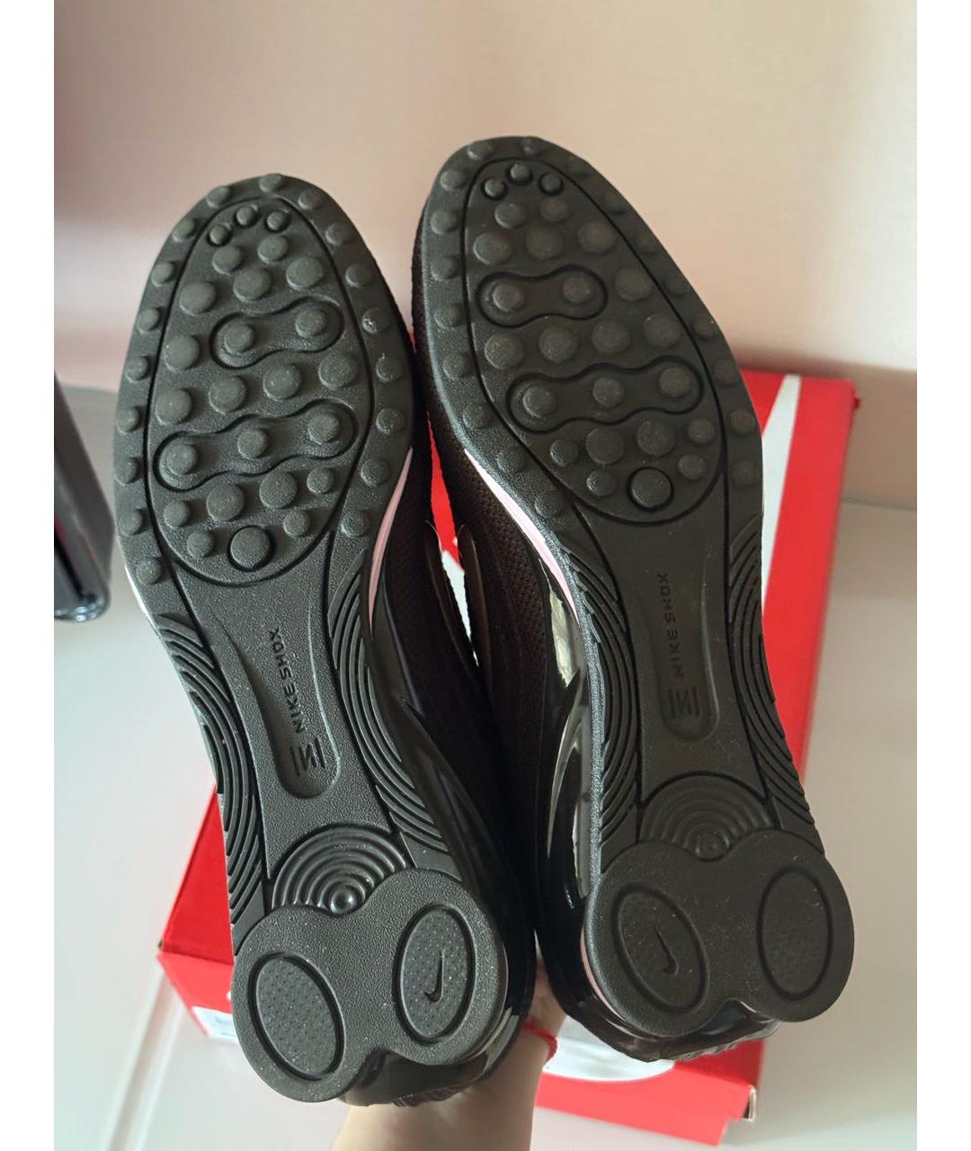 NIKE Коричневые текстильные кроссовки, фото 4