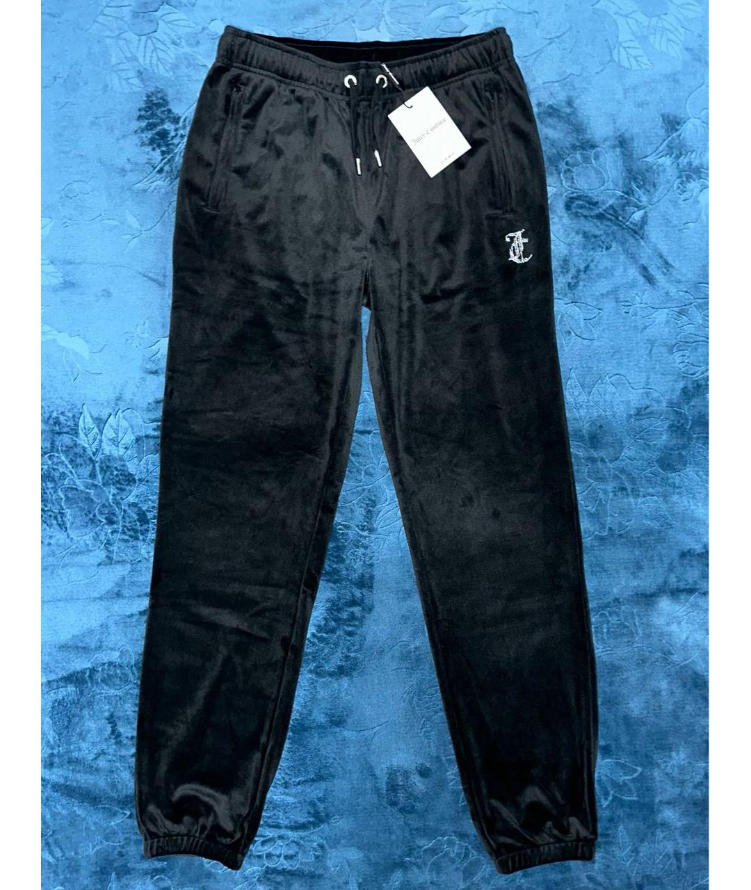 JUICY COUTURE Черный велюровый костюм с брюками, фото 4