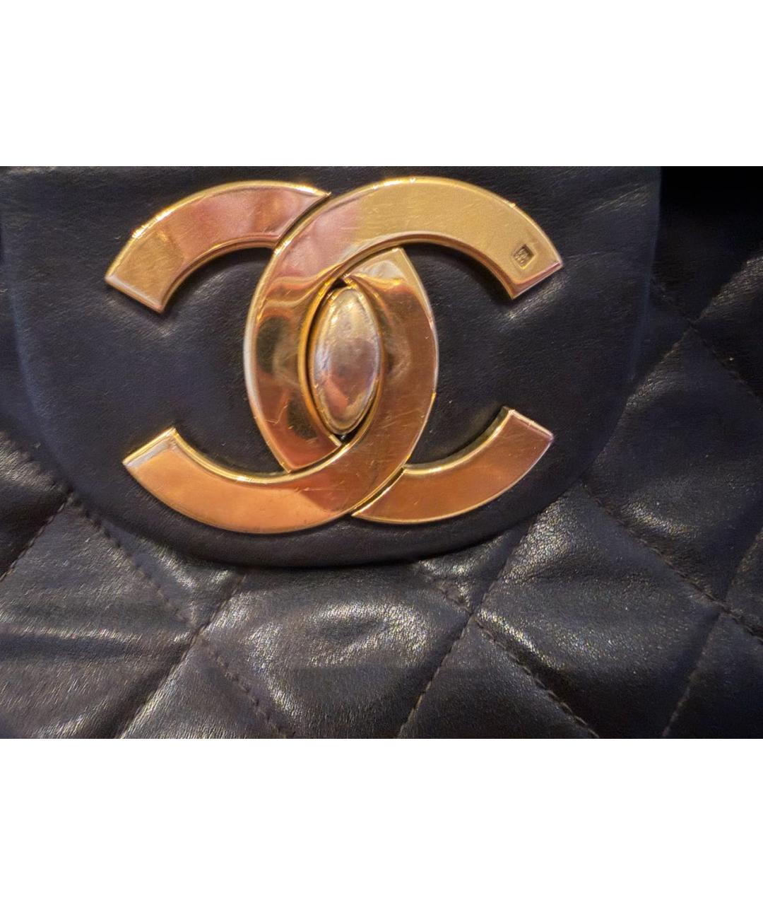 CHANEL Черная кожаная сумка через плечо, фото 3