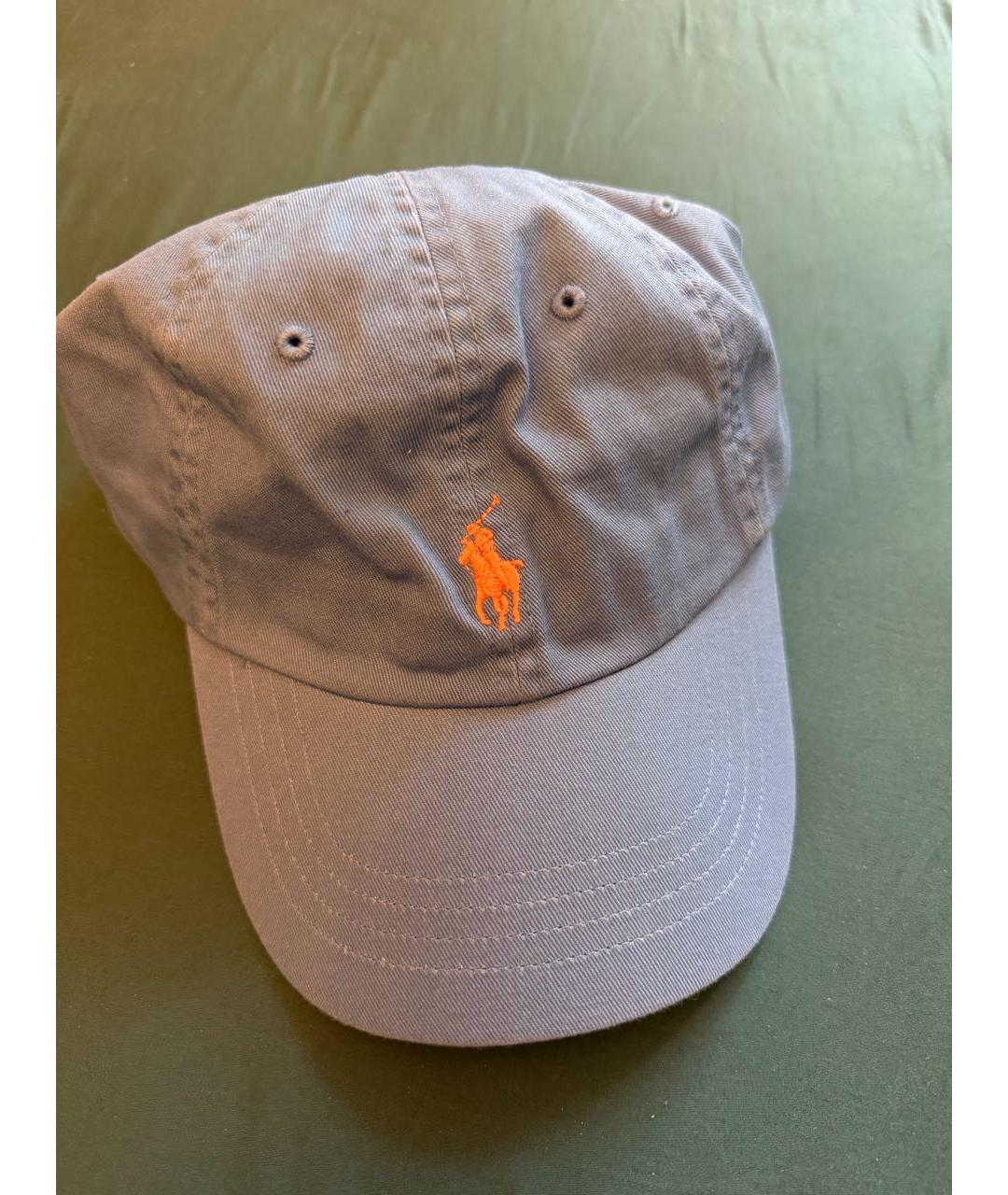 POLO RALPH LAUREN Голубая хлопковая кепка/бейсболка, фото 3