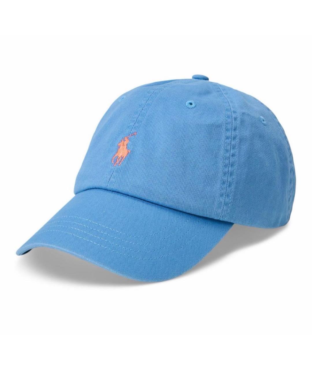 POLO RALPH LAUREN Голубая хлопковая кепка/бейсболка, фото 5