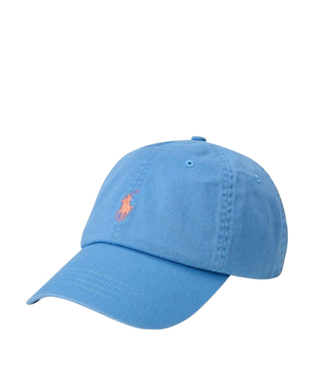 POLO RALPH LAUREN Голубая хлопковая кепка/бейсболка, фото 1