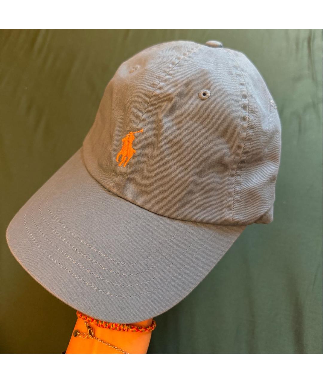 POLO RALPH LAUREN Голубая хлопковая кепка, фото 2