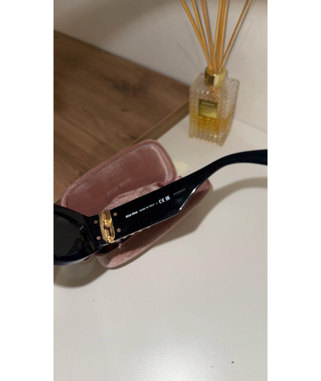 MIU MIU Черные солнцезащитные очки, фото 4