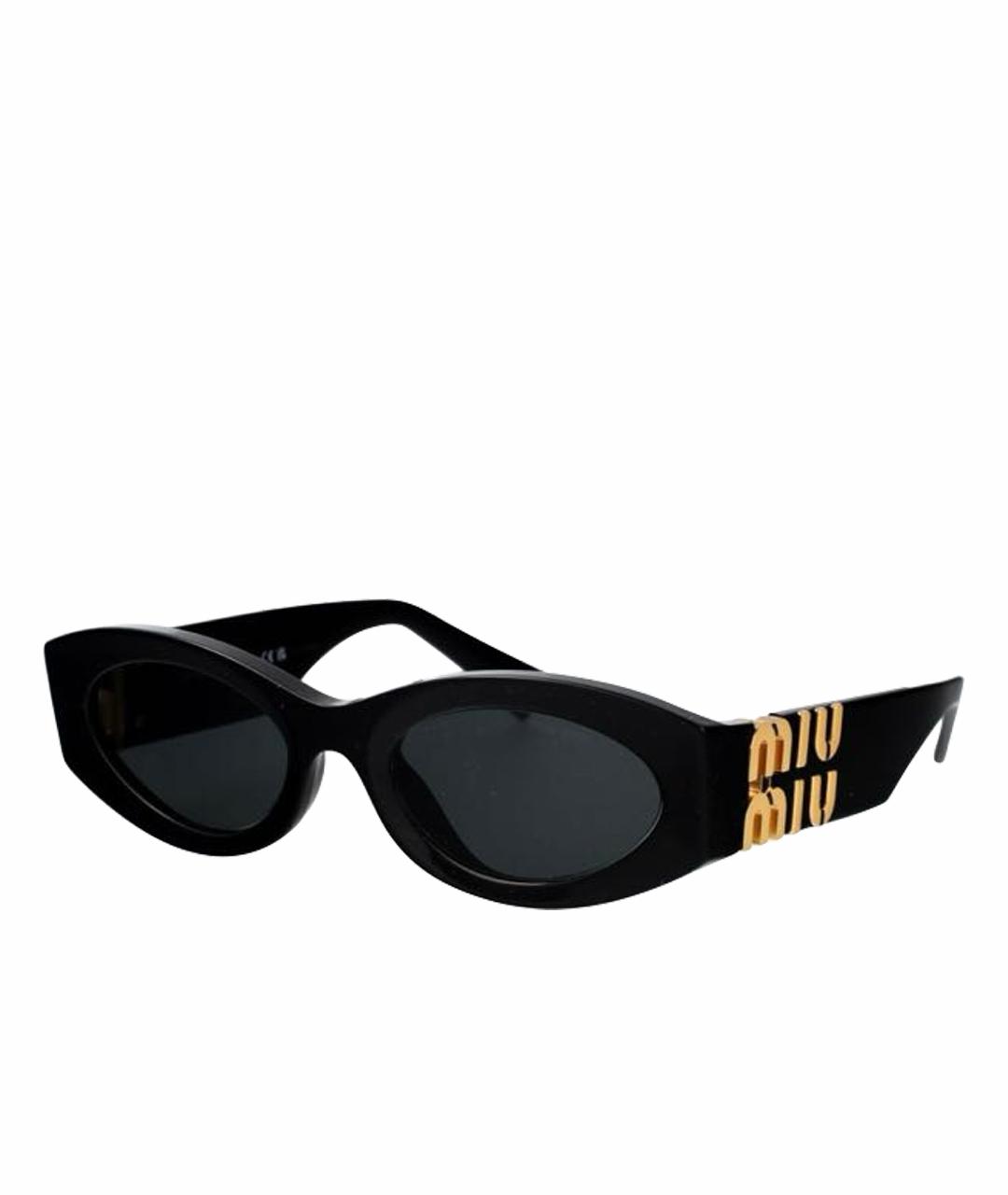 MIU MIU Черные солнцезащитные очки, фото 1