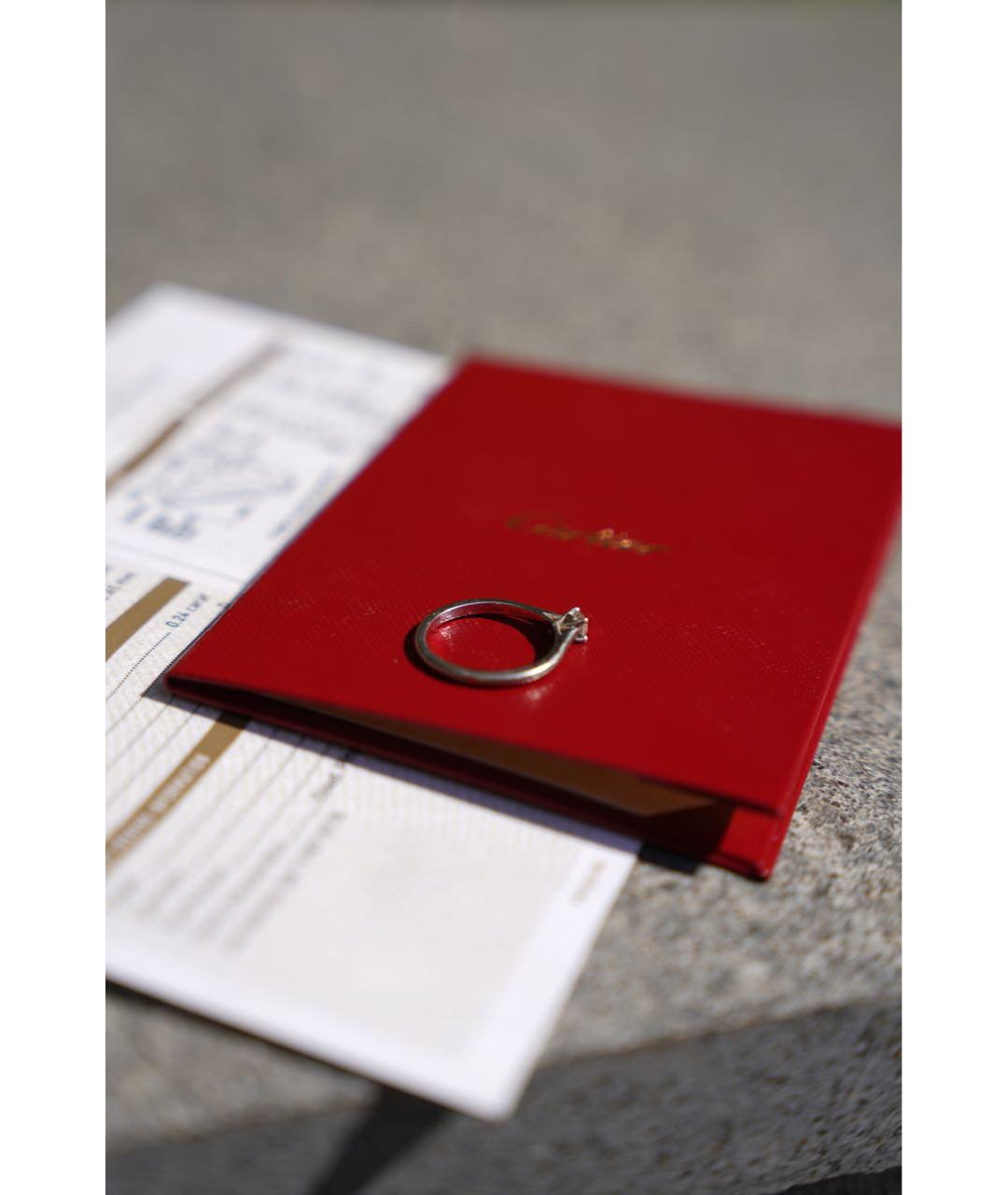 CARTIER Серебряное платиновое кольцо, фото 6
