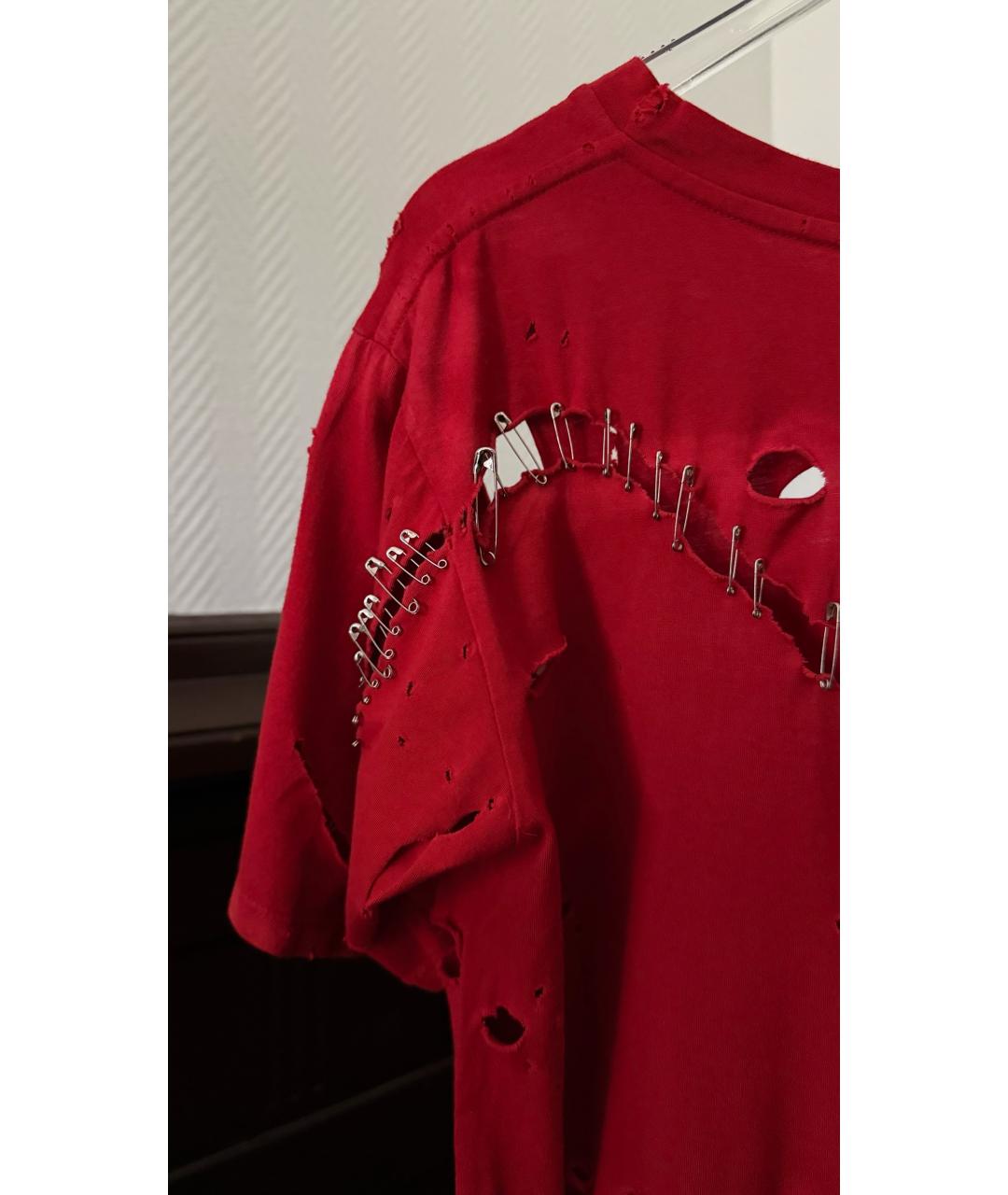 BALMAIN Красная футболка, фото 3