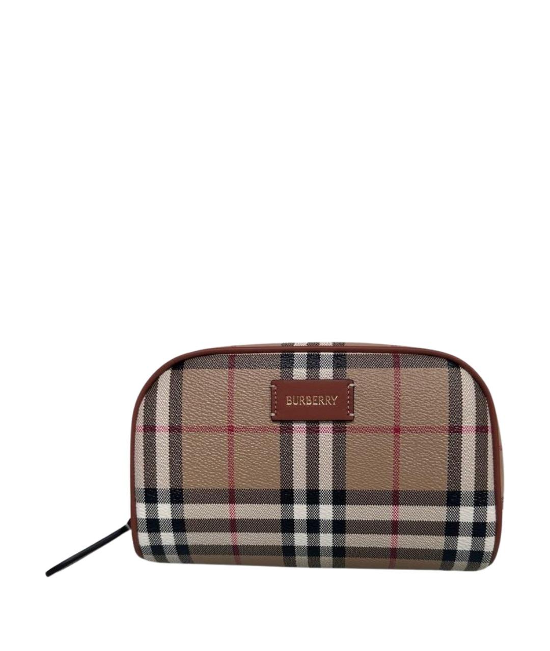 BURBERRY Бежевая косметичка, фото 1