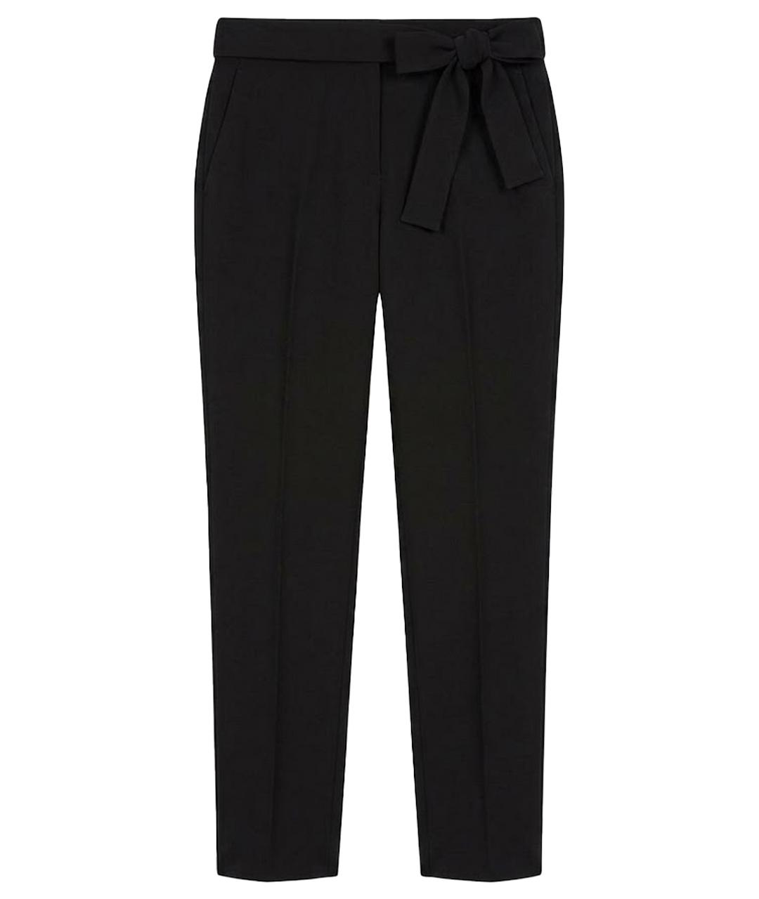 MOSCHINO Черные полиэстеровые брюки узкие, фото 1