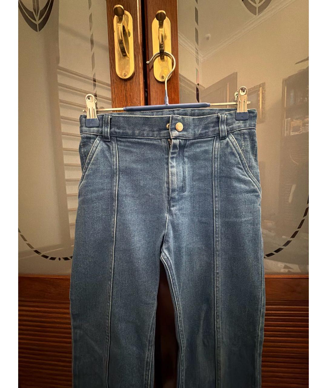 CHRISTIAN DIOR Голубые хлопковые детские джинсы, фото 2
