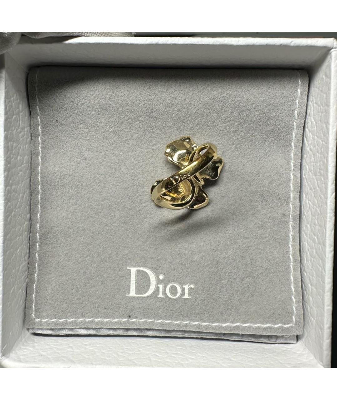 CHRISTIAN DIOR Золотое металлическое кольцо, фото 5