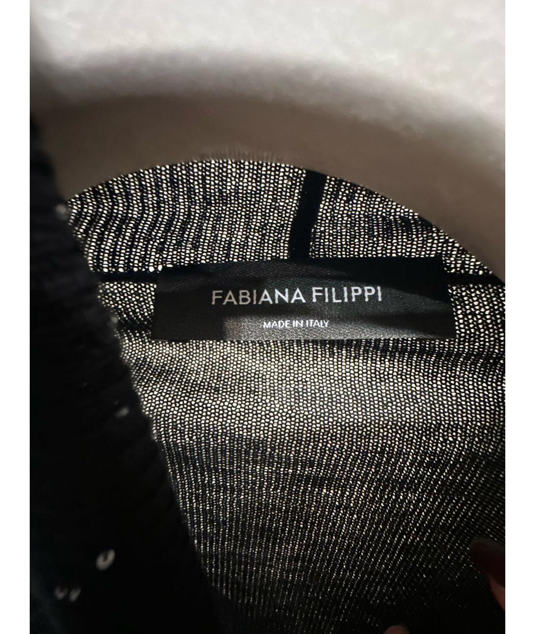 FABIANA FILIPPI Черная шерстяная водолазка, фото 3