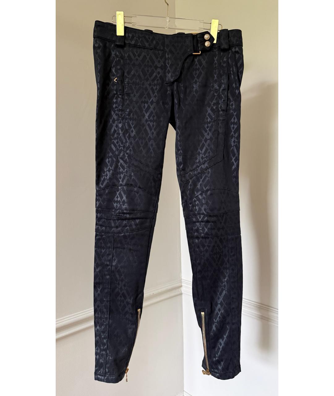 BALMAIN Синие прямые брюки, фото 6