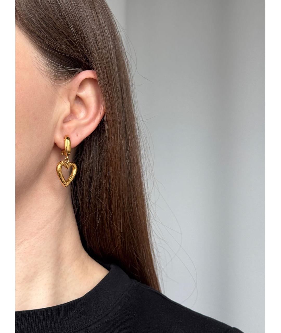 SONIA RYKIEL Золотые позолоченные клипсы, фото 6