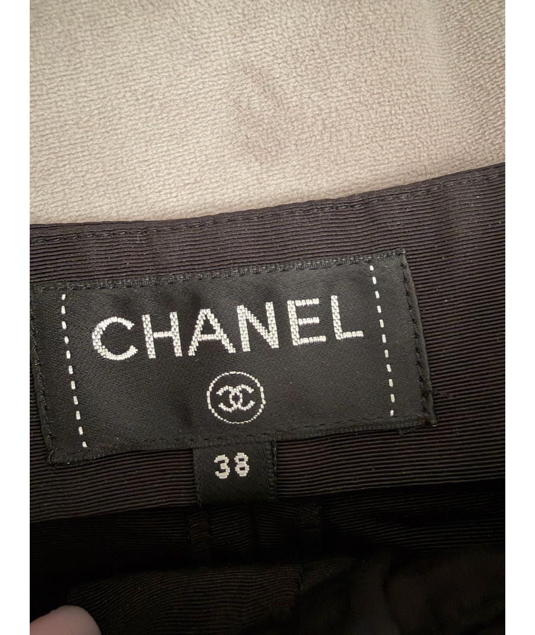 CHANEL Черные брюки широкие, фото 4