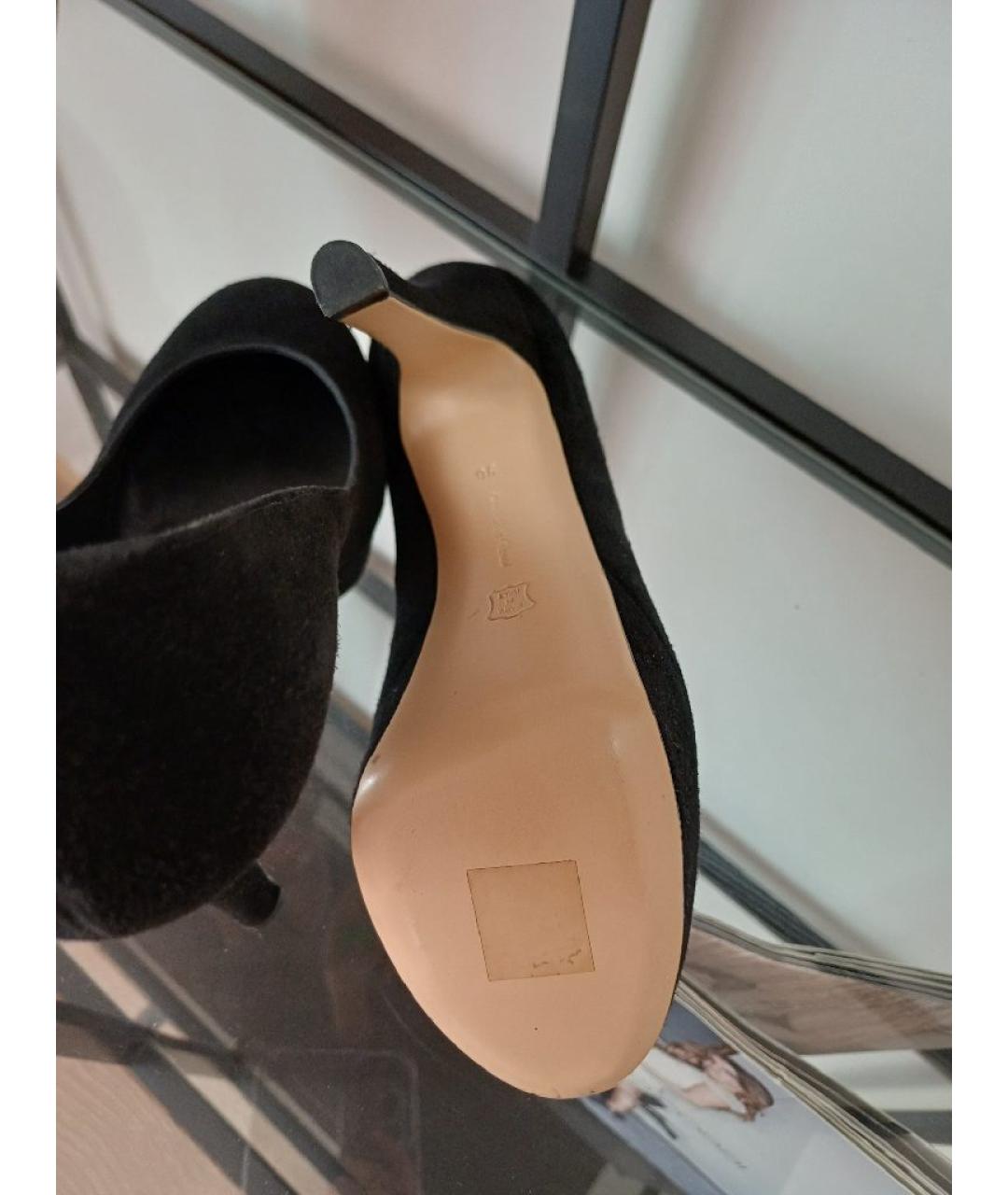 GIANVITO ROSSI Черные замшевые туфли, фото 9