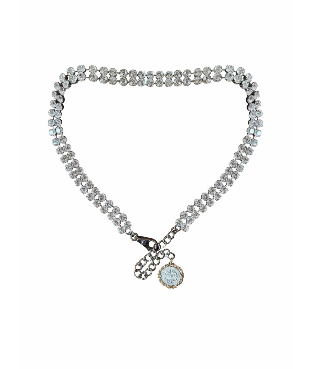 DOLCE&GABBANA Серебряный ремень, фото 1