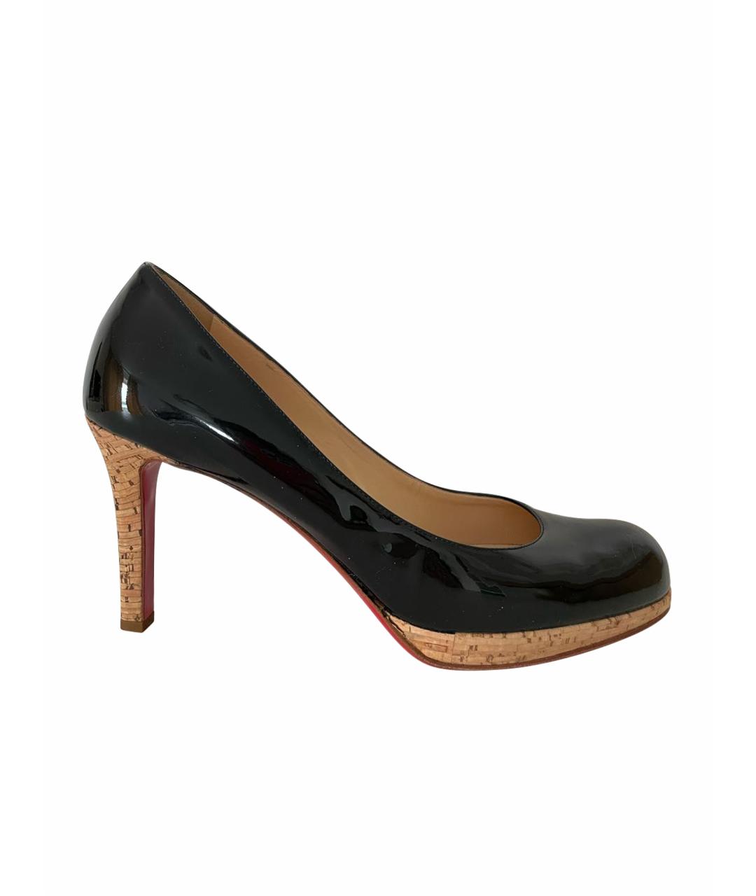 CHRISTIAN LOUBOUTIN Черные туфли из лакированной кожи, фото 1