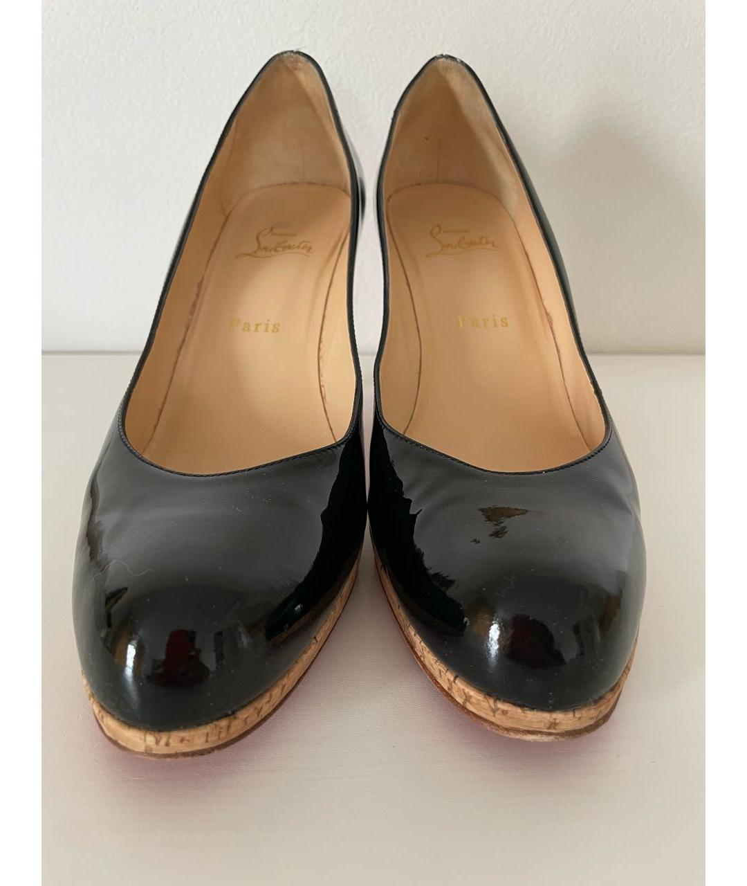 CHRISTIAN LOUBOUTIN Черные туфли из лакированной кожи, фото 3