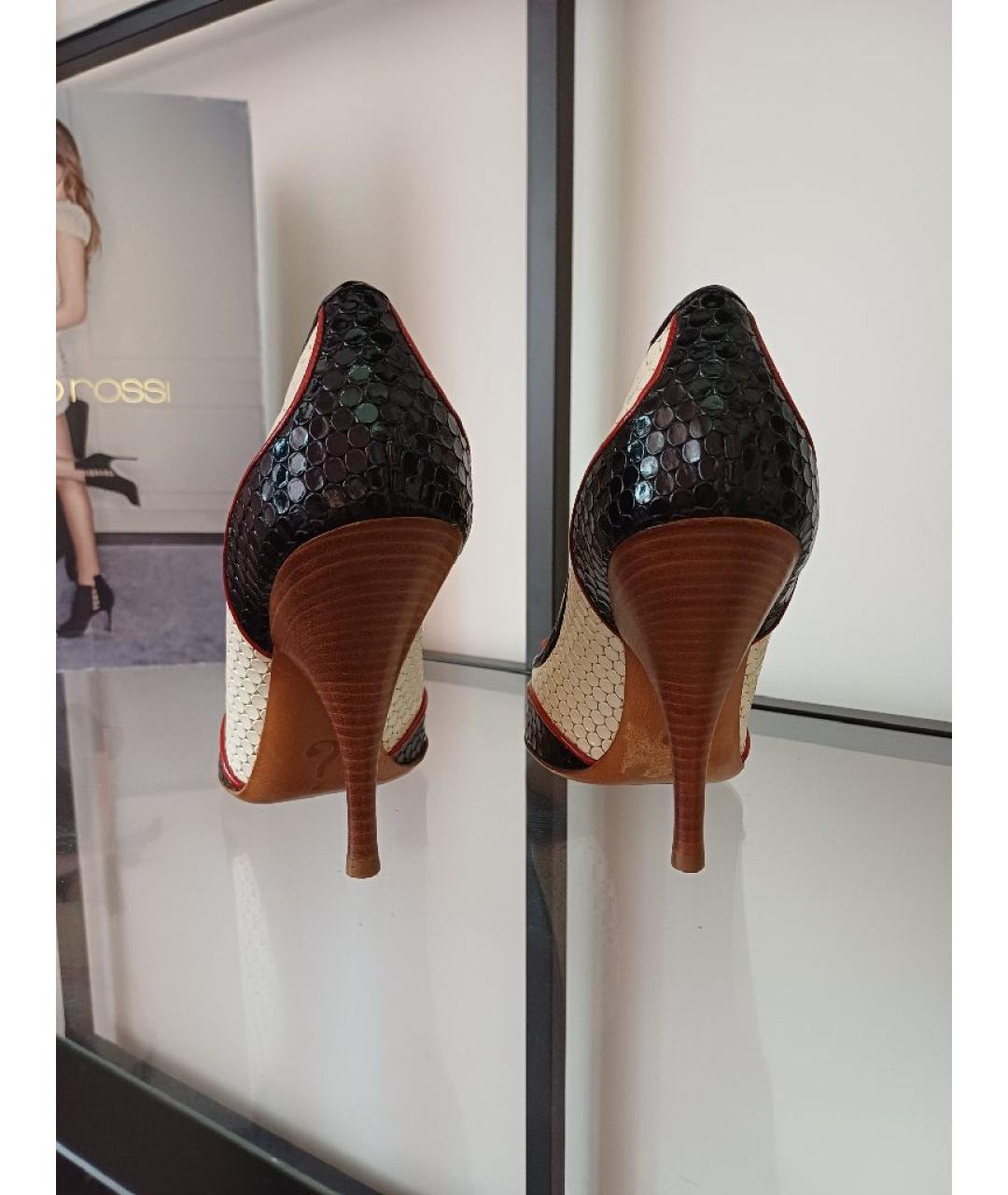 MOSCHINO Мульти кожаные туфли, фото 8