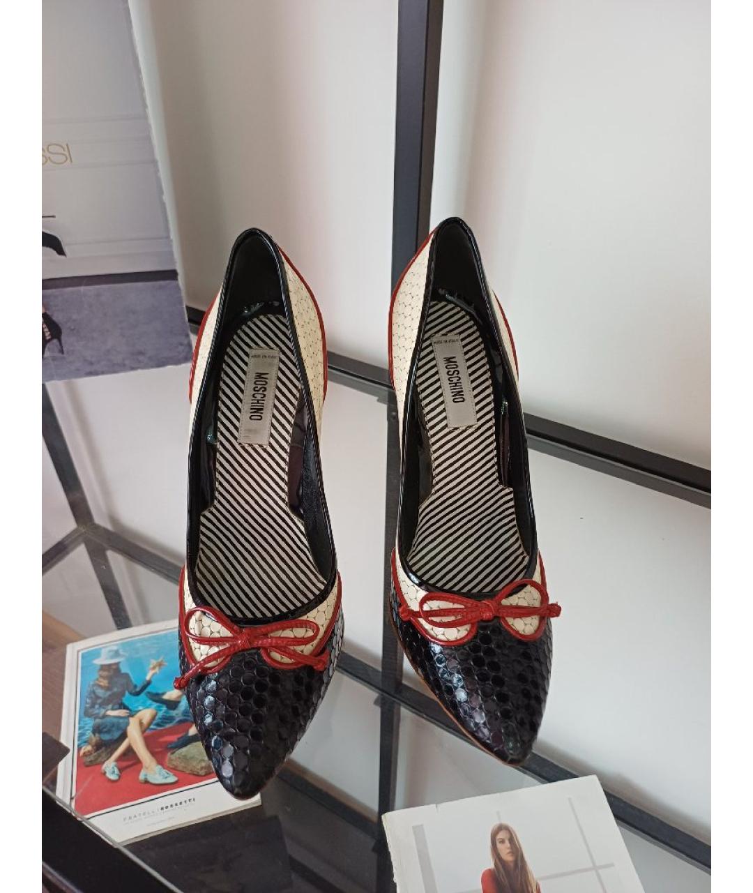 MOSCHINO Мульти кожаные туфли, фото 7