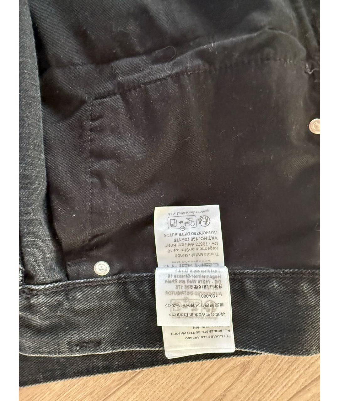 CARHARTT Черные хлопковые прямые джинсы, фото 5
