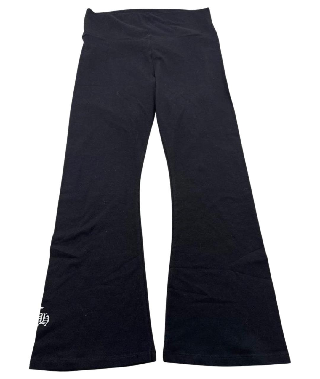 CHROME HEARTS Черные хлопковые леггинсы и велосипедки, фото 1