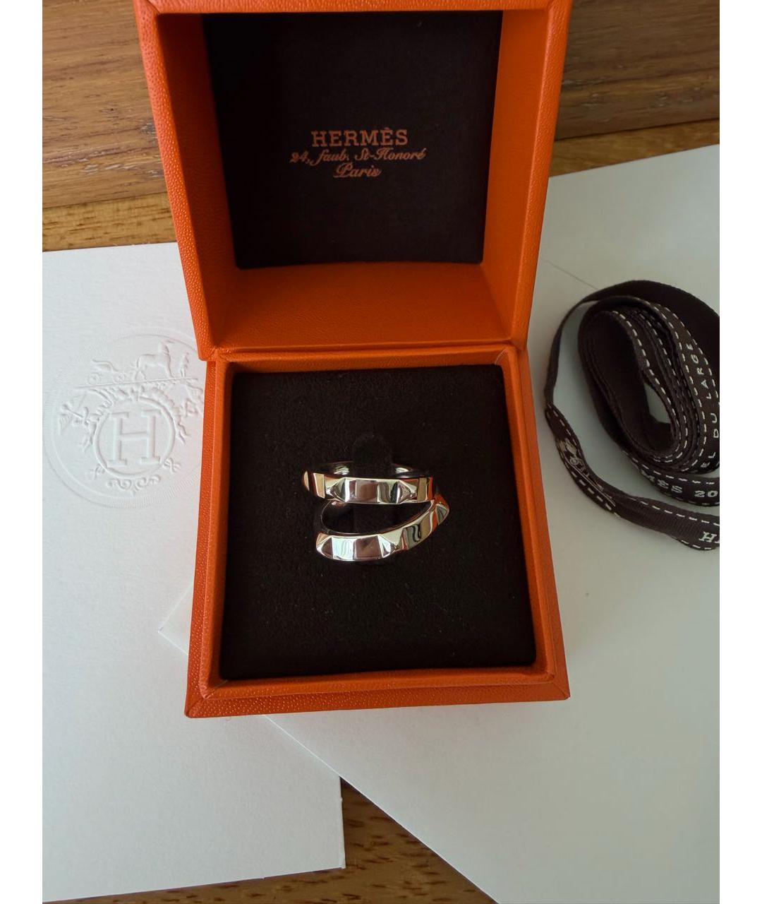 HERMES Серебряное серебряное кольцо, фото 2