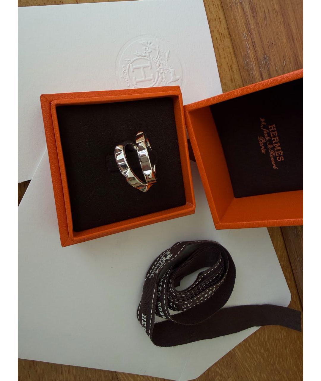 HERMES Серебряное серебряное кольцо, фото 3